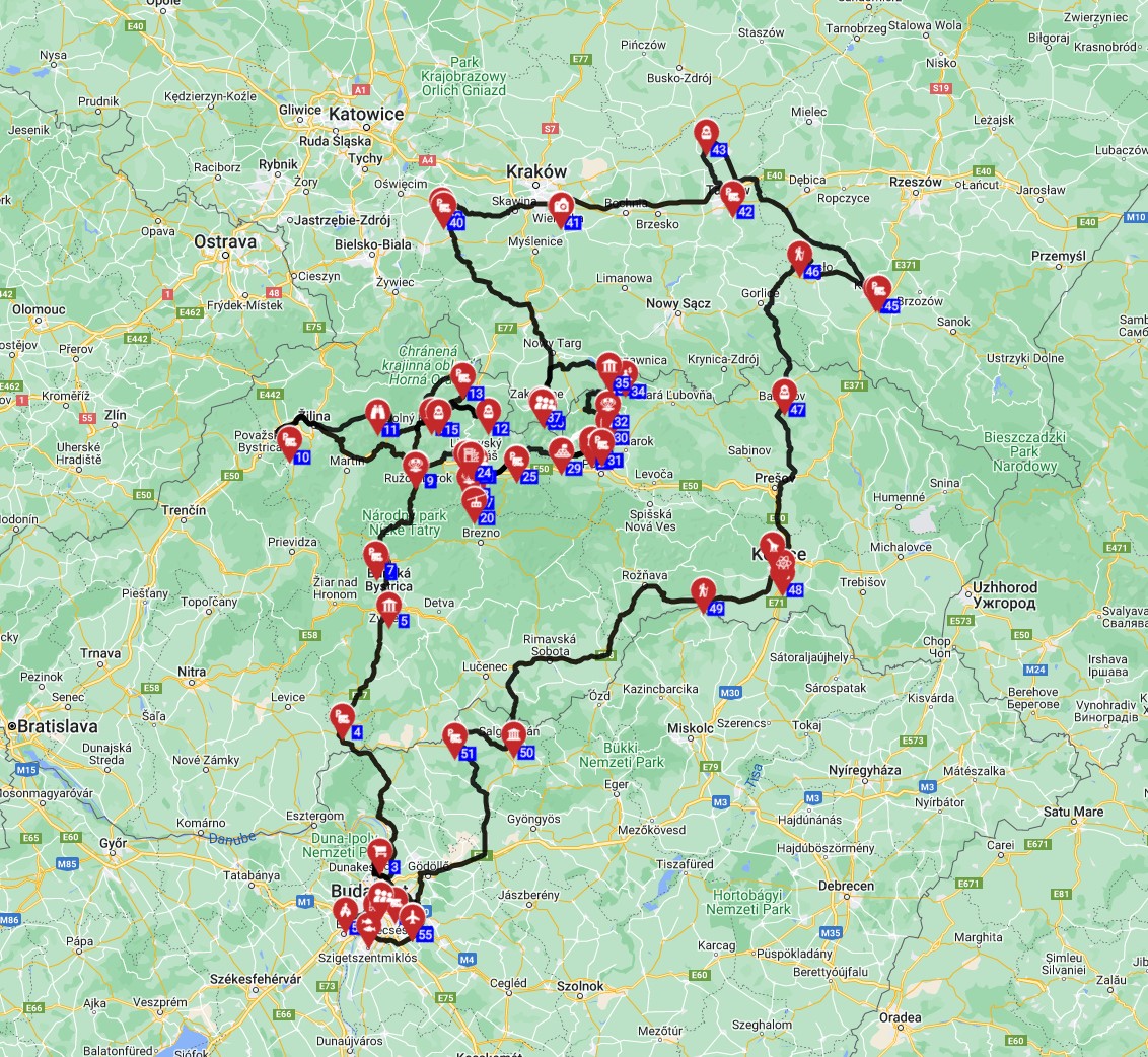 Budapest Roundtrip - North - Hungary Slovakia Poland